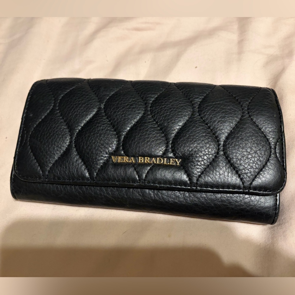 Vera Bradley Black Quilted Wallet